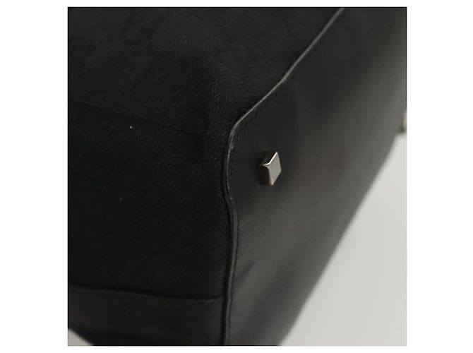 Borsa a Spalla in Tela GG Gucci Nera 001 4299 Auth am8054 Nero - vista 8