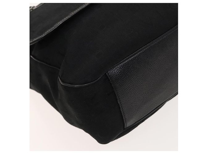 Bulgari Borsa a spalla BVLGARI Logo Mania in tela nera Auth BA1529 Nero - vista 14