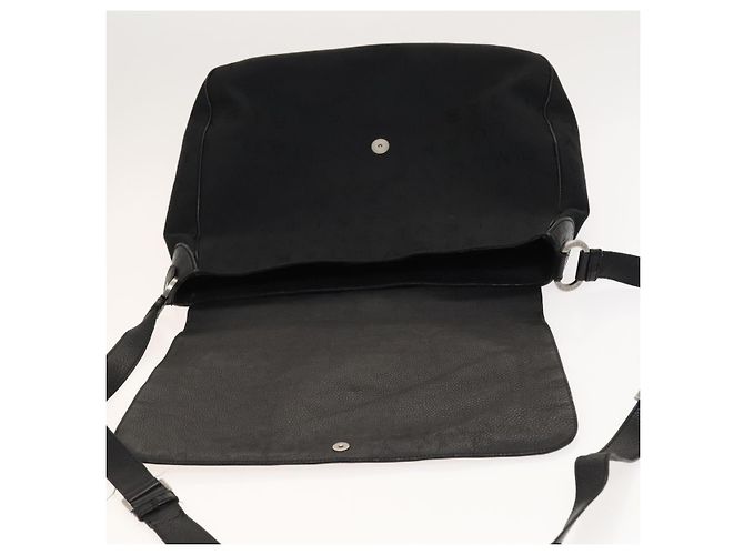 Bulgari Borsa a spalla BVLGARI Logo Mania in tela nera Auth BA1529 Nero - vista 19