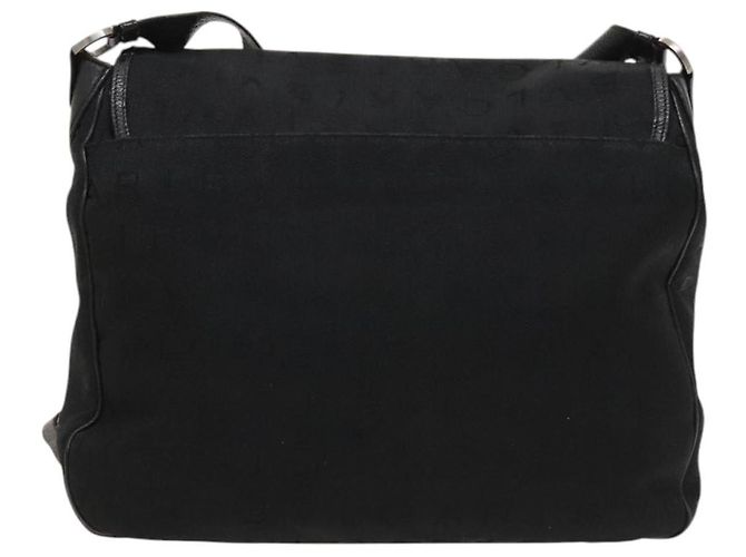 Bulgari Borsa a spalla BVLGARI Logo Mania in tela nera Auth BA1529 Nero - vista 2