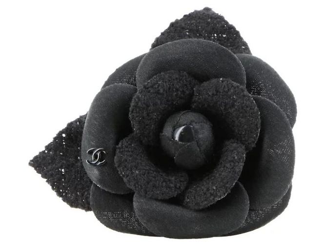 Chanel Kamelienbrosche Schwarz - Ansicht 8