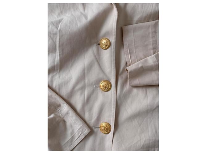 Givenchy Long Blazer Jacket Eggshell Cotton - view 2