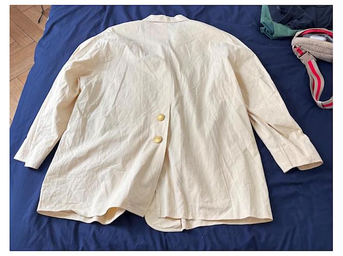 Givenchy Long Blazer Jacket Eggshell Cotton - view 6
