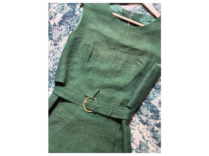 Nina Ricci - vintage grüne Kleid Dunkelgrün - Ansicht 2