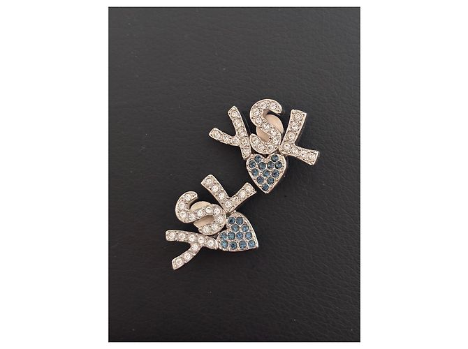 Yves Saint Laurent - clip per orecchie Silver hardware - vista 2