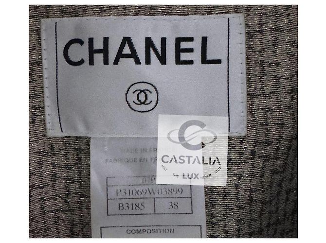 Chanel Iconic CC Knöpfe schimmernde Tweedjacke 38 FR Mehrfarben - Ansicht 15