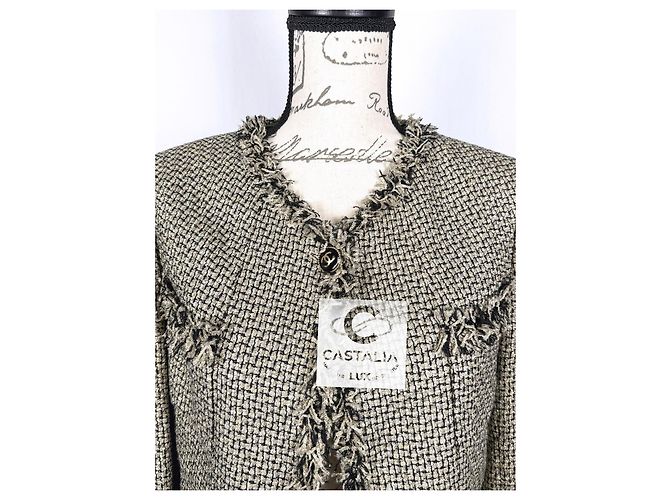 Chanel Iconic CC Knöpfe schimmernde Tweedjacke 38 FR Mehrfarben - Ansicht 3