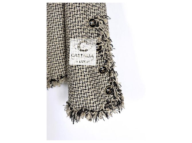 Chanel Iconic CC Knöpfe schimmernde Tweedjacke 38 FR Mehrfarben - Ansicht 4