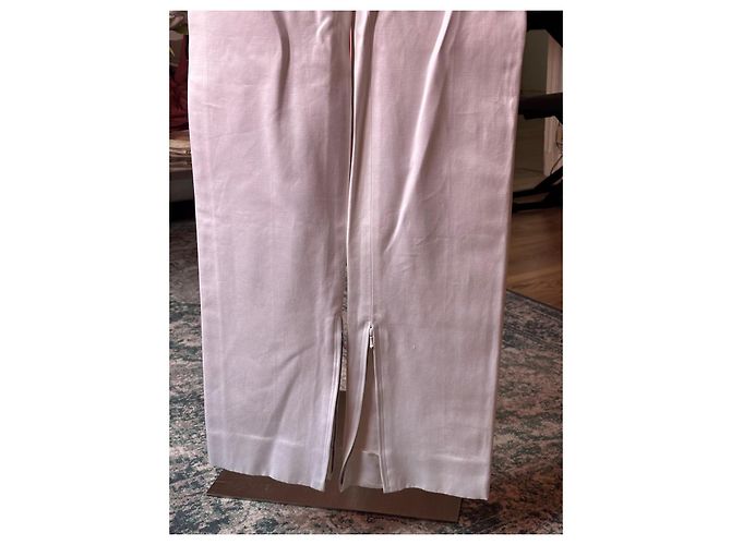 Yves Saint Laurent - completo giacca e pantaloni bianchi Bianco - vista 3