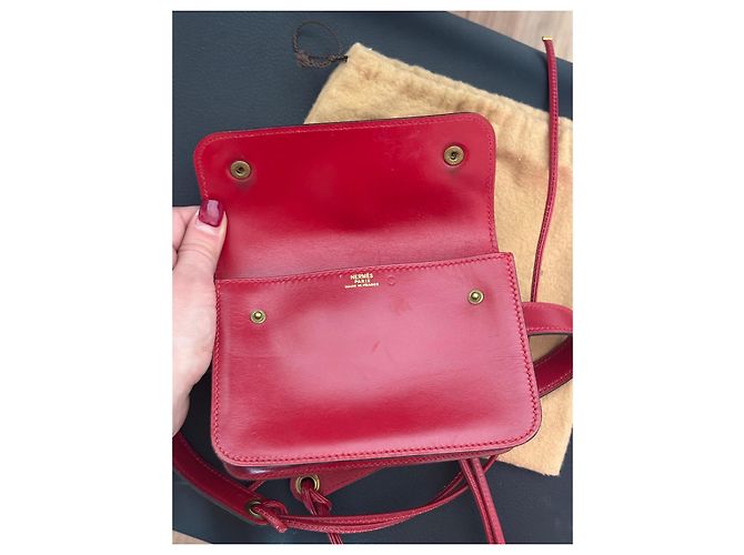 Hermès - pochette cintura rossa vintage Rosso - vista 7