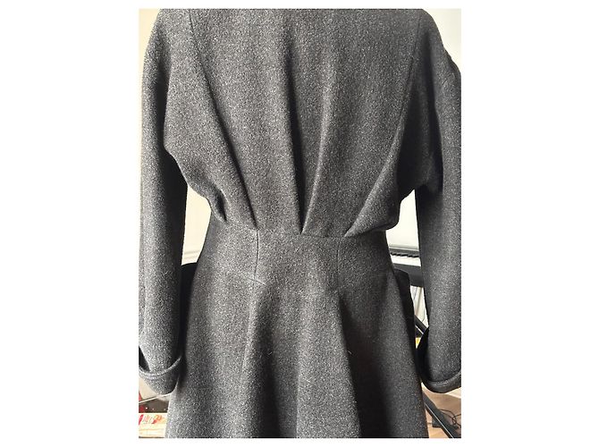 Thierry Mugler - hermoso abrigo de lana ajustado Gris - vista 5