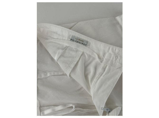 Vintage Balenciaga Hemden 38/M weiß - Ansicht 4