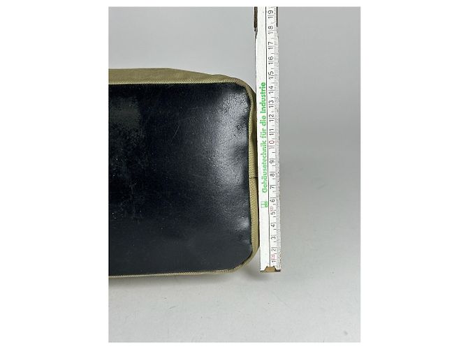 Bamboo Vintage Gucci Polyester-Leder Tasche mit Bambusgriff Khaki - Ansicht 11
