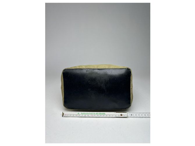 Bamboo Vintage Gucci Polyester-Leder Tasche mit Bambusgriff Khaki - Ansicht 12