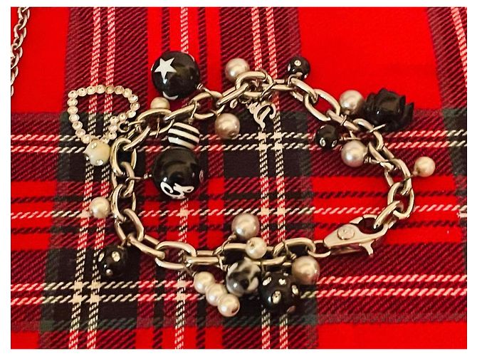 Bracciale DOLCE & GABBANA acciaio con perle cuore rosa argento - vista 11