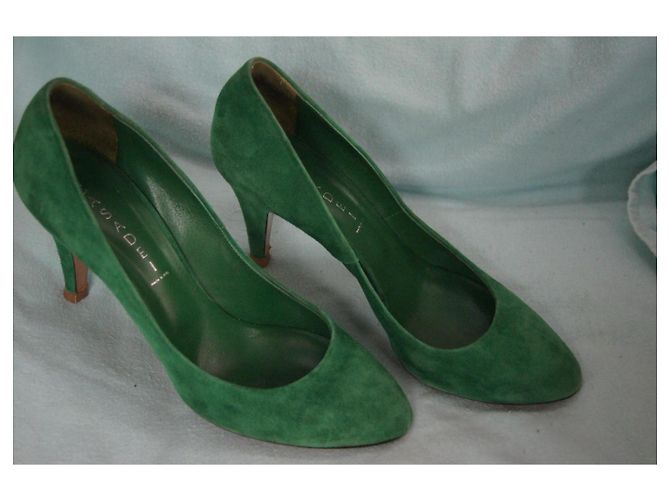 Casadei High Heels Grün Hirschleder - Ansicht 5