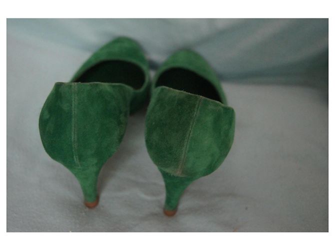 Casadei High Heels Grün Hirschleder - Ansicht 7