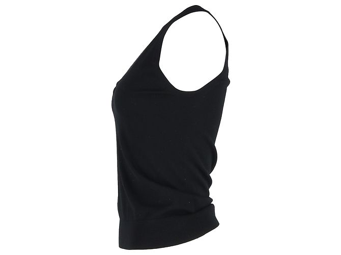 Michael Kors Cutout-Top aus schwarzer Wolle - Ansicht 2