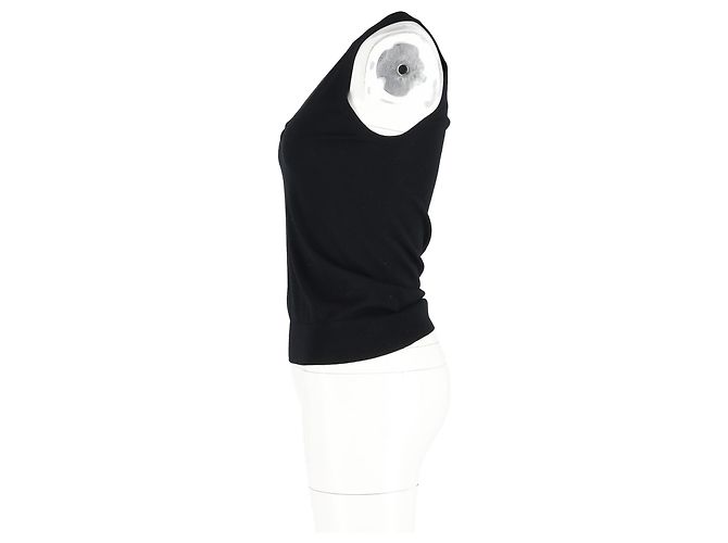 Michael Kors Cutout-Top aus schwarzer Wolle - Ansicht 5