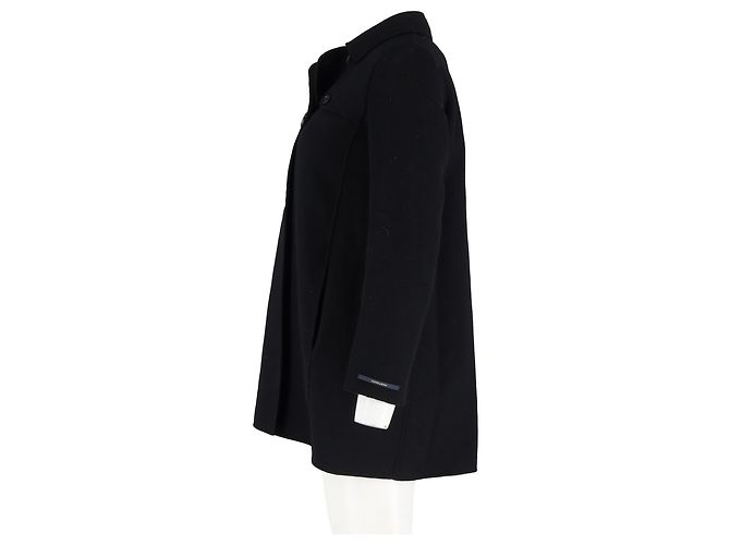 Max Mara Doppelreiher aus schwarzer Wolle - Ansicht 5
