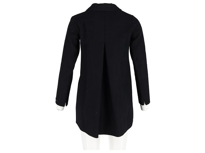 Max Mara Doppelreiher aus schwarzer Wolle - Ansicht 6