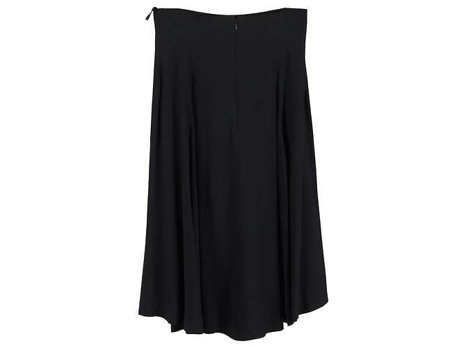 Falda midi plisada Alexander McQueen en poliéster negro - vista 2