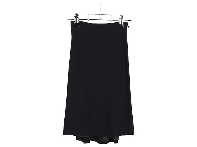 Falda midi plisada Alexander McQueen en poliéster negro - vista 4
