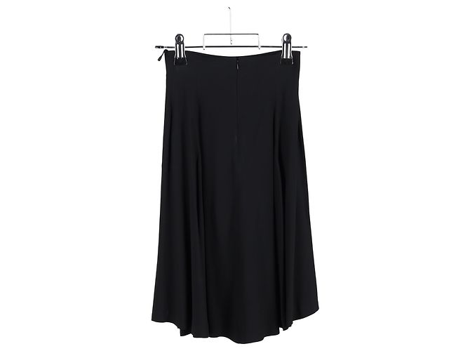 Falda midi plisada Alexander McQueen en poliéster negro - vista 5