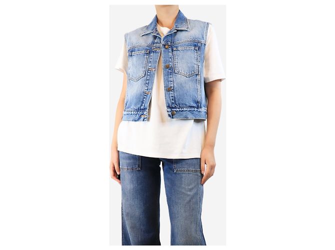 Autre Marque Blaues Denim-Weste - Größe UK 8 - Ansicht 3