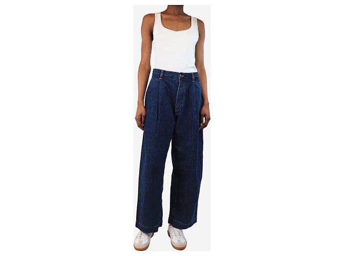 Studio Nicholson Indigo plissierte Barrel-Leg-Jeans - Größe XS Blau - Ansicht 2