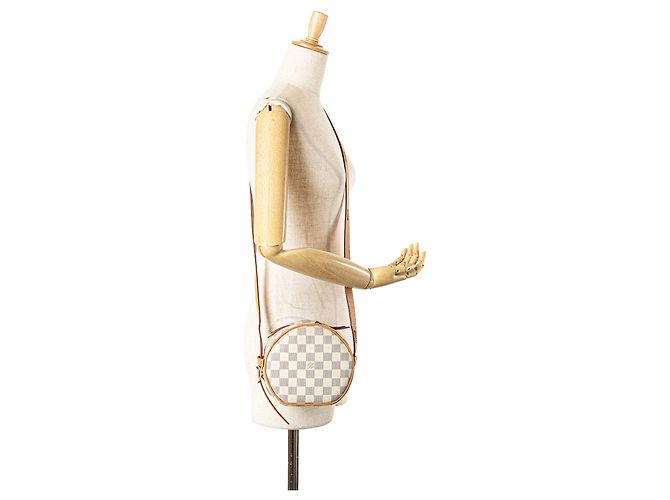 Louis Vuitton Boite Chapeaux Souple PM Damier Azur Bianco - vista 10