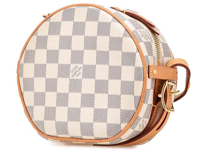 Louis Vuitton Boite Chapeaux Souple PM Damier Azur Bianco - vista 2