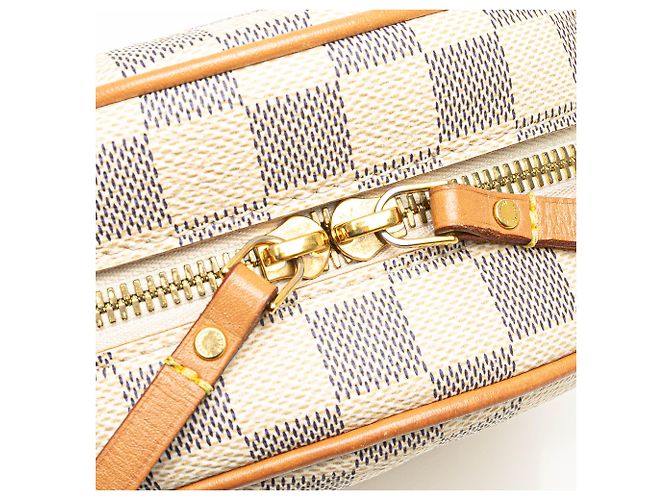 Louis Vuitton Boite Chapeaux Souple PM Damier Azur Bianco - vista 7