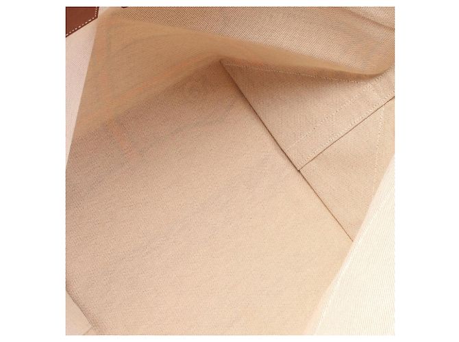 Hermès Marrón Toile H Plume Quadrige al Hilo Steeple 31 Castaño Beige - vista 3