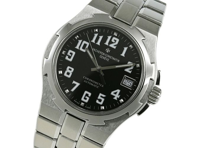 Relógio Grande Vacheron Constantin Overseas Preto - vista 2