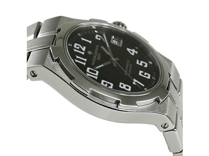 Relógio Grande Vacheron Constantin Overseas Preto - vista 4