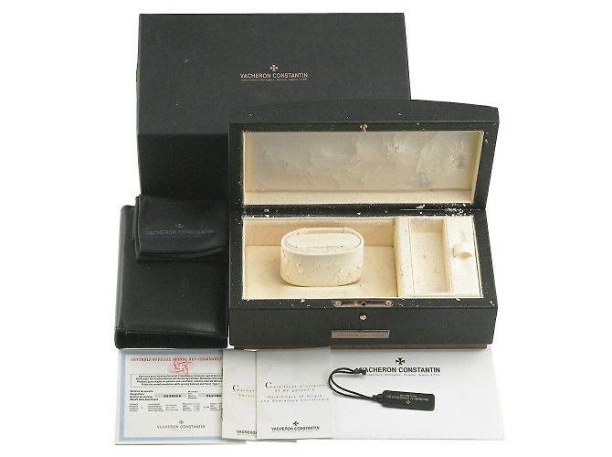 Relógio Grande Vacheron Constantin Overseas Preto - vista 9