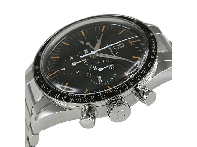 OMEGA Speedmaster First in Space Wristwatch Brown Blue - view 3