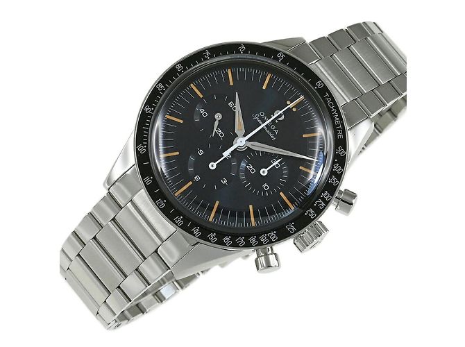 OMEGA Speedmaster First in Space Wristwatch Brown Blue - view 5