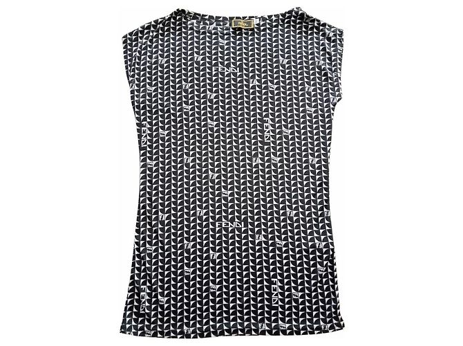Camicia Donna Logo Vintage Fendi Grigio - vista 4