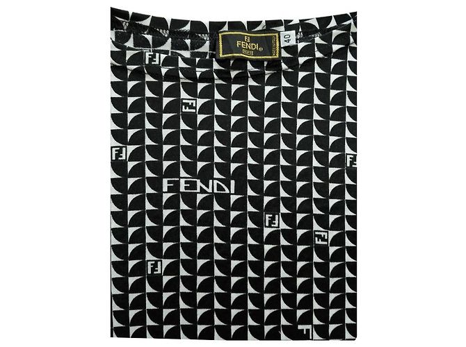 Camicia Donna Logo Vintage Fendi Grigio - vista 6