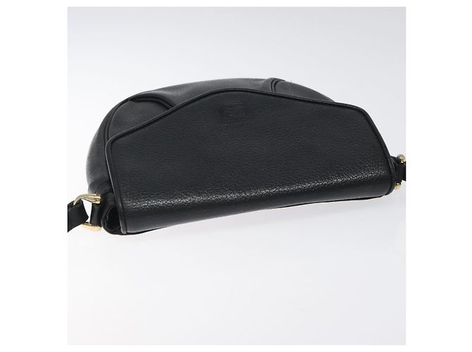 Autre Marque Borsa a spalla Burberrys in pelle nera e oro Auth BA1100 Nero D'oro - vista 6