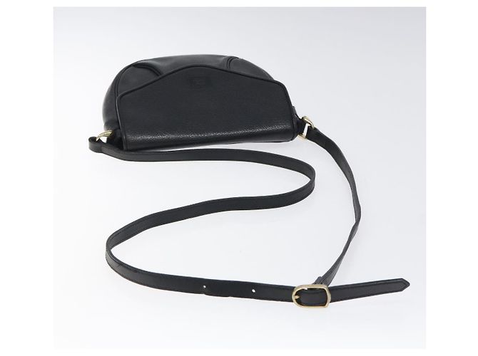 Autre Marque Borsa a spalla Burberrys in pelle nera e oro Auth BA1100 Nero D'oro - vista 7