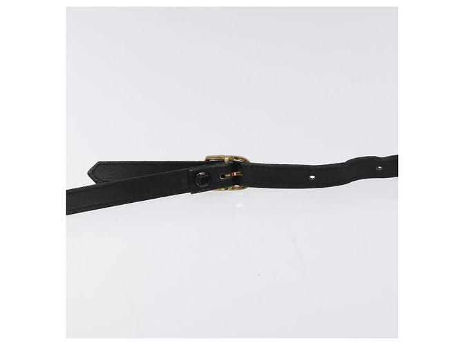 Autre Marque Borsa a spalla Burberrys in pelle nera e oro Auth BA1100 Nero D'oro - vista 8