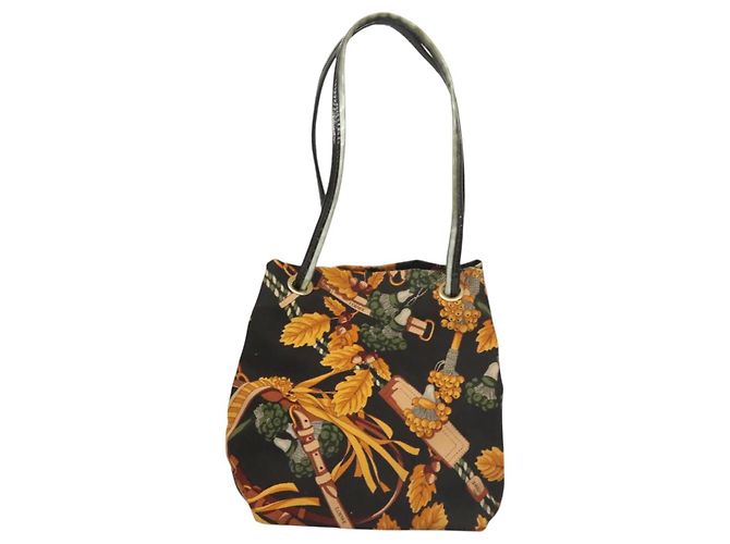 Borsa a spalla LOEWE in tela gialla Auth bs24429 Giallo - vista 13