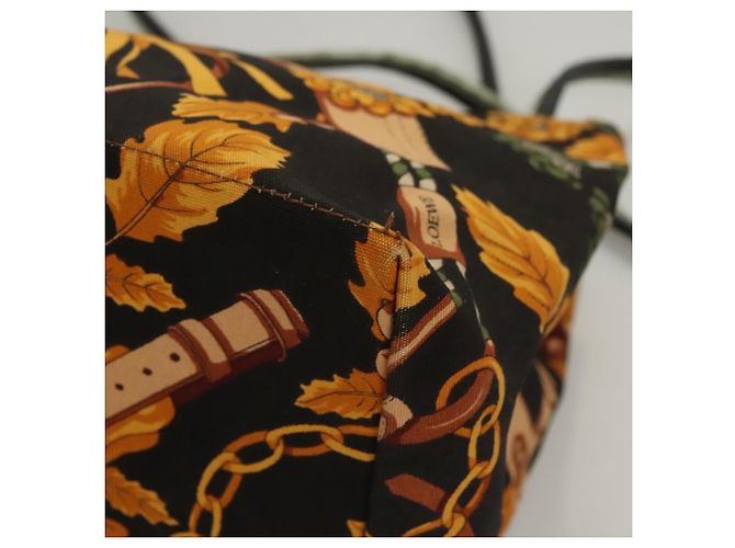 Borsa a spalla LOEWE in tela gialla Auth bs24429 Giallo - vista 16