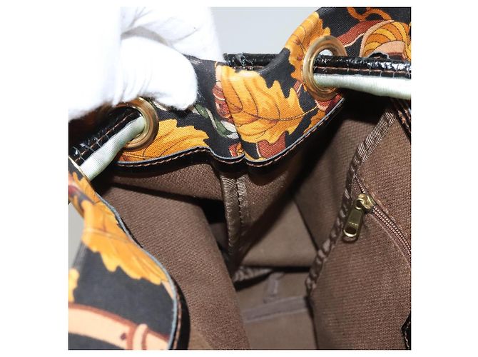 Borsa a spalla LOEWE in tela gialla Auth bs24429 Giallo - vista 18