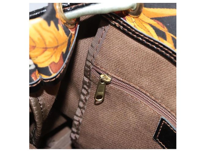 Borsa a spalla LOEWE in tela gialla Auth bs24429 Giallo - vista 19
