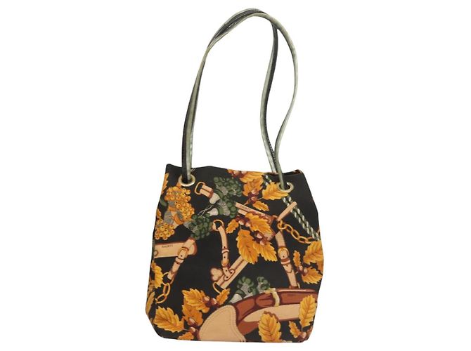 Borsa a spalla LOEWE in tela gialla Auth bs24429 Giallo - vista 2