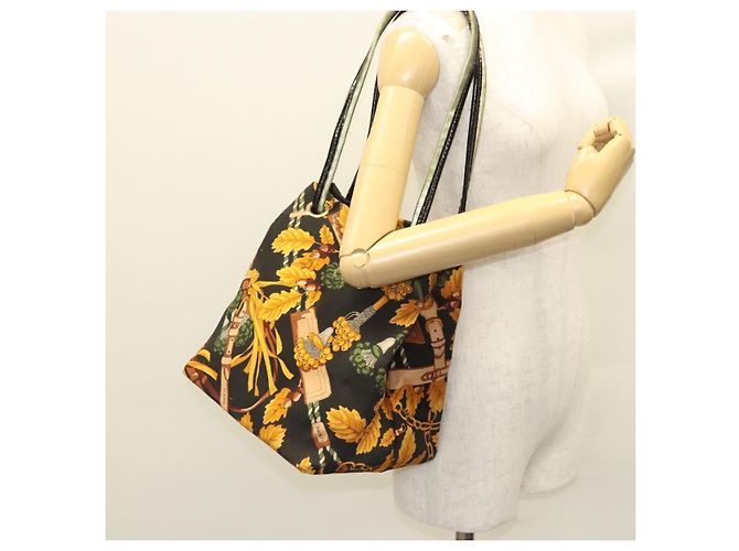 Borsa a spalla LOEWE in tela gialla Auth bs24429 Giallo - vista 20